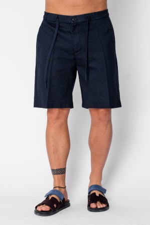 BARBATI - Pantaloni scurti din IN cu nasture si snur Premium Edition Navy