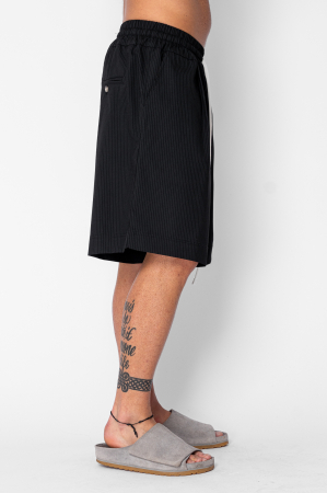 Pantaloni scurti Oversized stripe Black [1]