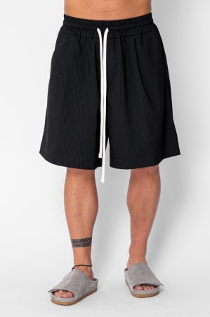 BARBATI - Pantaloni scurti Oversized stripe Black