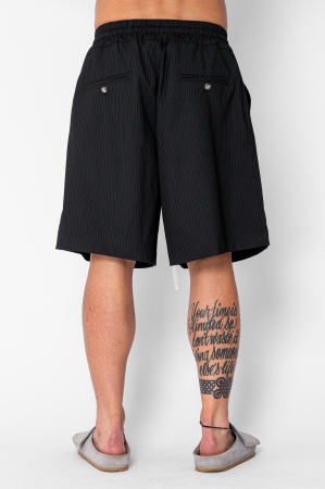 Pantaloni scurti Oversized stripe Black [2]