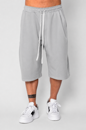 BARBATI - Pantaloni scurti Super Oversized Grey