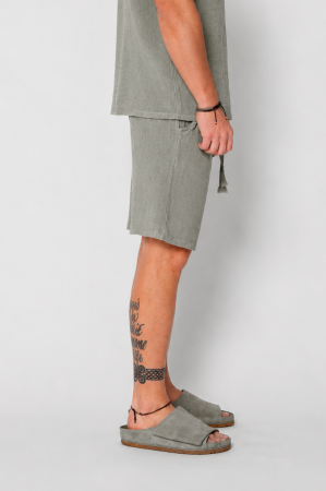 Pantaloni scurti tricotati Dark Olive [1]