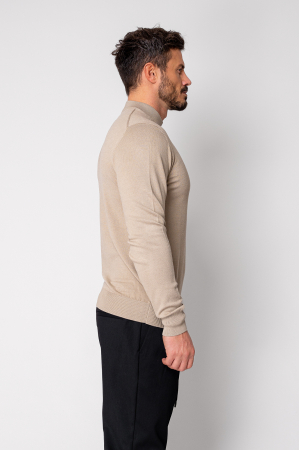 Pulover cu guler barbati Beige [1]
