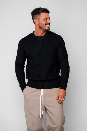 Barbati - Pulover barbati Black