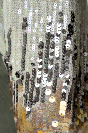 Pulover cu paiete Light Olive [2]