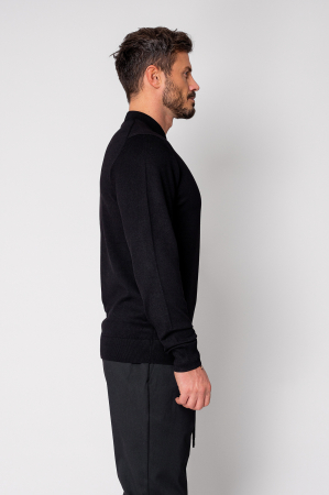 Pulover cu guler barbati Black [1]