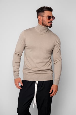 NOUTATI - Pulover cu guler inalt Beige