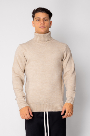 MEN - Knitted sweater Light Beige