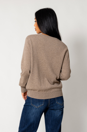 100% Cashmere Taupe sweater [2]