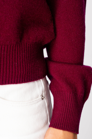Pulover din 100% Casmir, Burgundy [3]