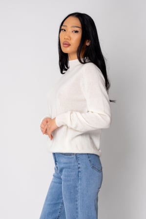 Pulovere - Pulover din 100% Casmir, Off White