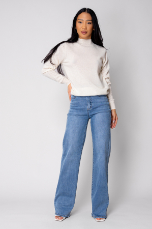 Pulover din 100% Casmir, Off White [1]