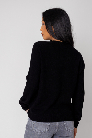 Pulover din 100% Lana, Black [2]