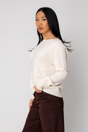 Pulover din 100% Lana, Cream [1]