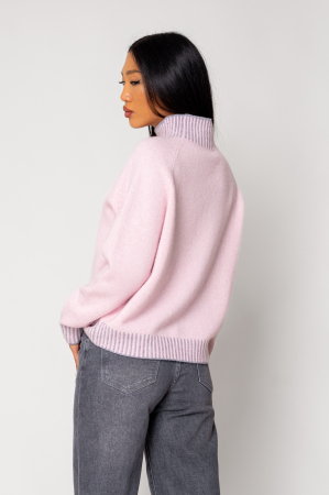 Pink/Grey 100% wool sweater [3]