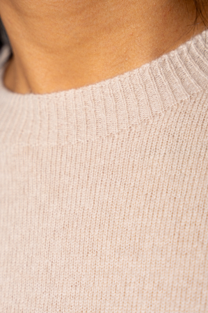 Beige wool and cashmere blend sweater [4]
