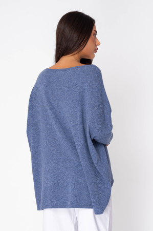 Blue wool and cashmere blend sweater [2]