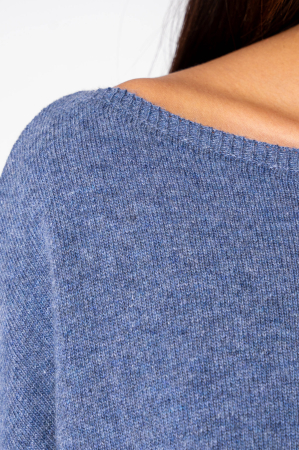 Blue wool and cashmere blend sweater [3]