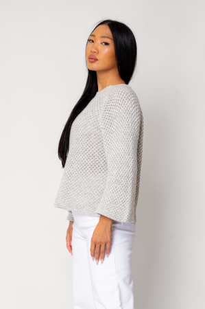 Grey wool and cashmere blend sweater [2]