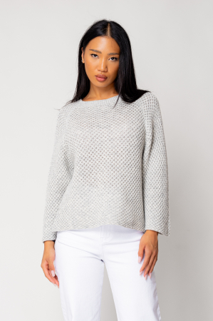 Grey wool and cashmere blend sweater [1]