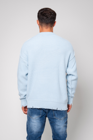 Wool mix sweater, Sky Blue [2]