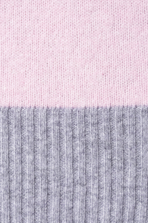 Pulover fin din 100% Lana Pink/Grey [3]