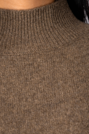 Pulover cu guler inalt din 100% Lana de Yak,  Dark Olive [3]