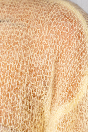 Pulover subtire din mix de mohair Light Yellow [4]