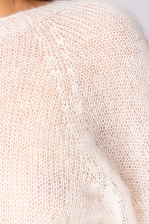 Pulover subtire din mix de mohair White [3]
