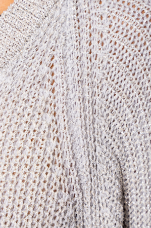 Silver knitted sweater dress [3]