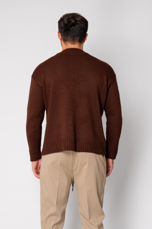 Pulover tricotat Brown [2]