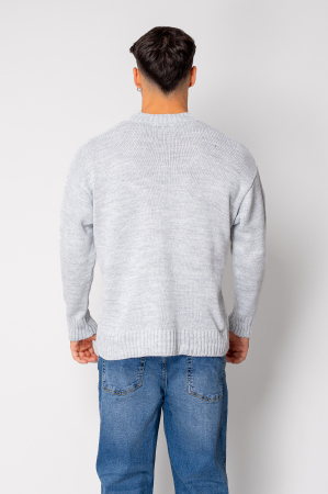 Pulover tricotat Grey Melange [2]