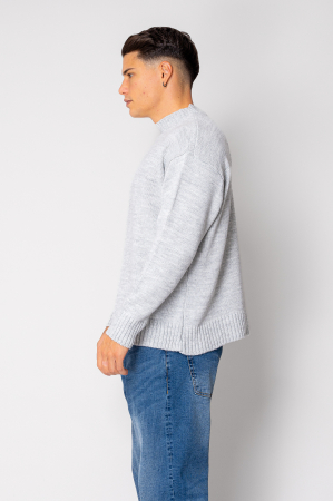 Pulover tricotat Grey Melange [1]