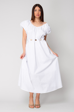 Sale Women - Long dress belt with ornamental details White