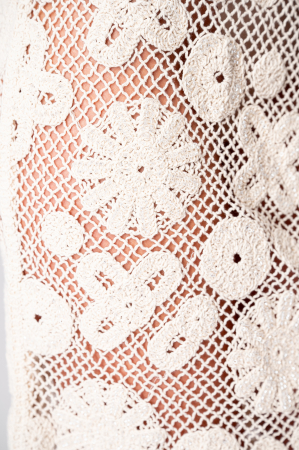 Rochie tricotata de plaja Beige [4]