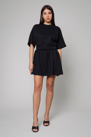 Sale Women - Set Amara T-shirt Oversized and short skirt Black