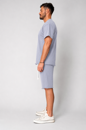 Set Axis tricou si pantalon scurt Storm Grey [3]
