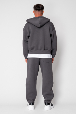 Set Winter hanorac cu fermoar si pantalon  Baggy Grey Anthracite [3]