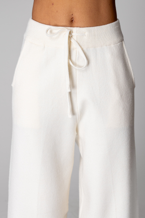 Blouse and long pants set in Off White wool mix [4]