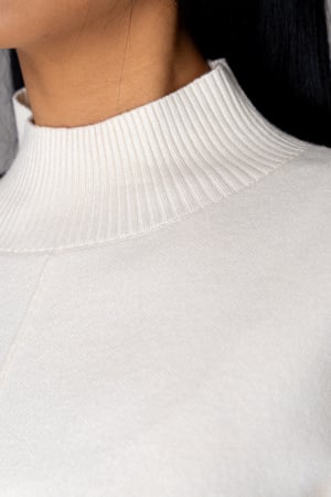 Blouse and long pants set in Off White wool mix [3]