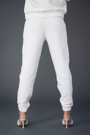 Set Bluza Easy Car imprimata si pantalon Oversized Off White [9]