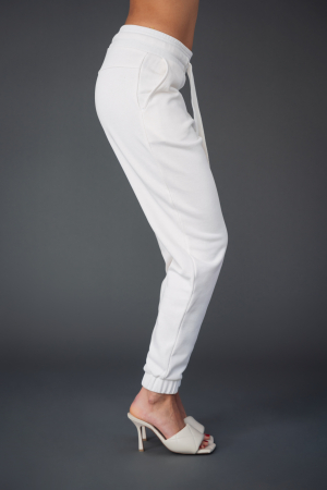 Set Bluza Easy Car imprimata si pantalon Oversized Off White [7]