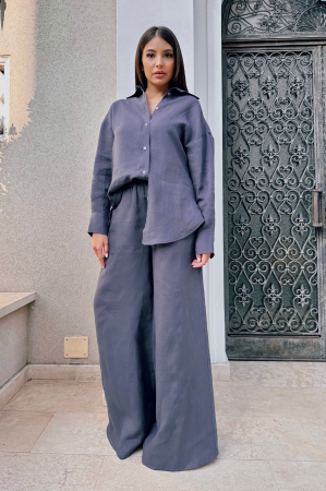 SALE - Gabrielle set made of 100% IN Grey Anthracite