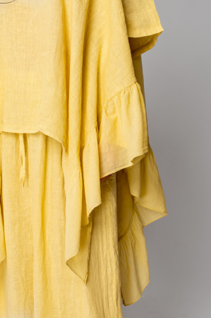 Yellow Mustard Blouse and Long Pants Set [4]
