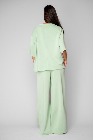 Set Oversized Tricou si Pantalon lung Mint [2]