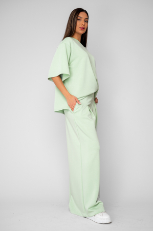 Set Oversized Tricou si Pantalon lung Mint [1]