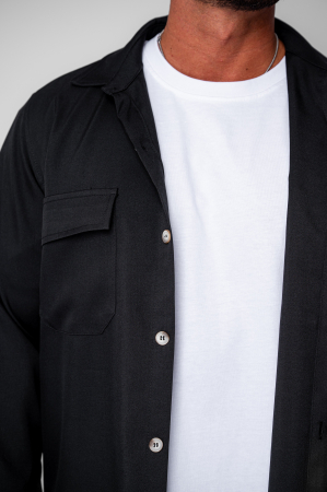 Set Shirt with pockets and long pants Black [4]