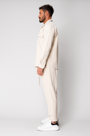 Set Camasa cu buzunare si Pantalon lung Beige [2]