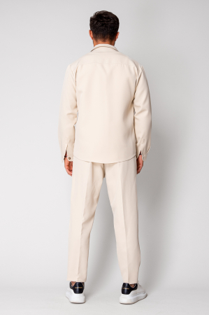 Set Camasa cu buzunare si Pantalon lung Beige [3]