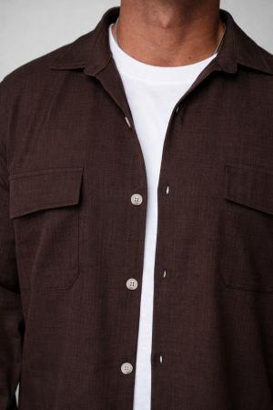 Set Camasa cu buzunare si pantalon lung Brown [3]